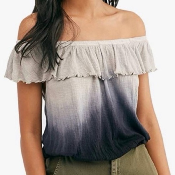 Free People Tops - Free People Ombré Off-Shoulder Blouse (047)